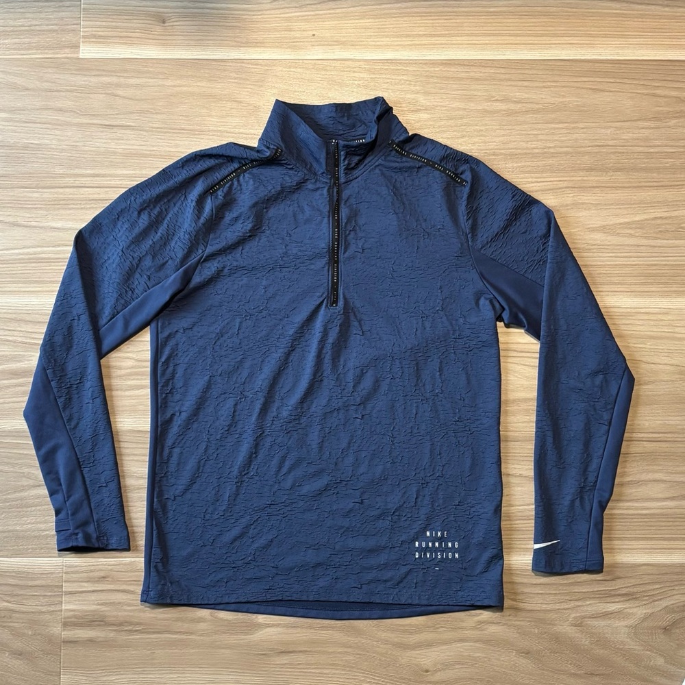 Nike Dri-FIT Navy Quarter-Zip Pullover